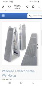 Schuifplank telescopische., Doe-het-zelf en Verbouw, Ladders en Trappen, Ophalen of Verzenden, Gebruikt