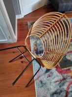 VINTAGE ROTAN STOEL/FAUTEUIL ROHE NOORDWOLDE, Huis en Inrichting, Ophalen, Gebruikt, Bruin, Eén