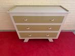 Vintage commode - ladekast met 3 lades, Ophalen, Gebruikt, 100 tot 150 cm, Vintage