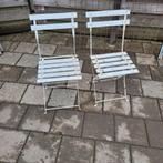 2 bistro stoelen samen€20, Ophalen, Zo goed als nieuw