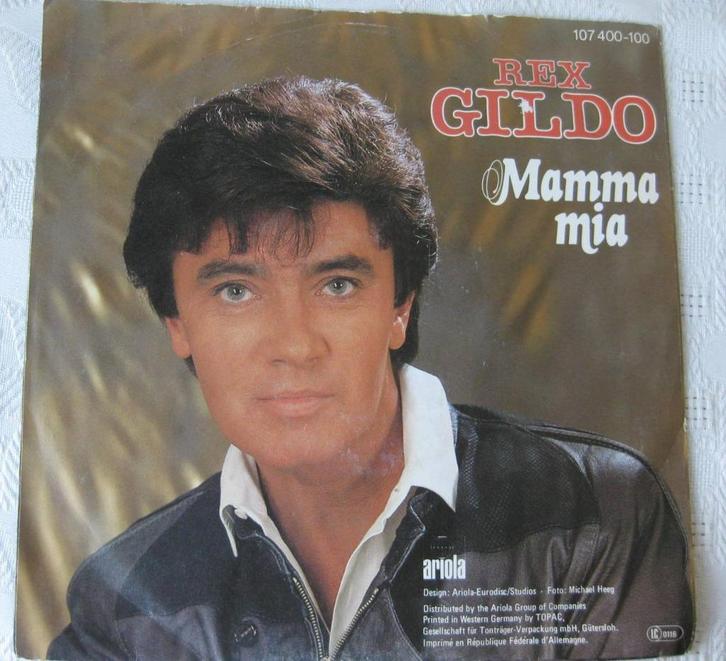 Vinyl Singeltje Rex Gildo Mamma Mia, Cd's en Dvd's, Vinyl Singles, Zo goed als nieuw, Single, Pop, 7 inch, Ophalen of Verzenden