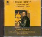 Diego Ortis  Recercadas door Jordi Savall, Cd's en Dvd's, Ophalen of Verzenden, Middeleeuwen en Renaissance, Zo goed als nieuw