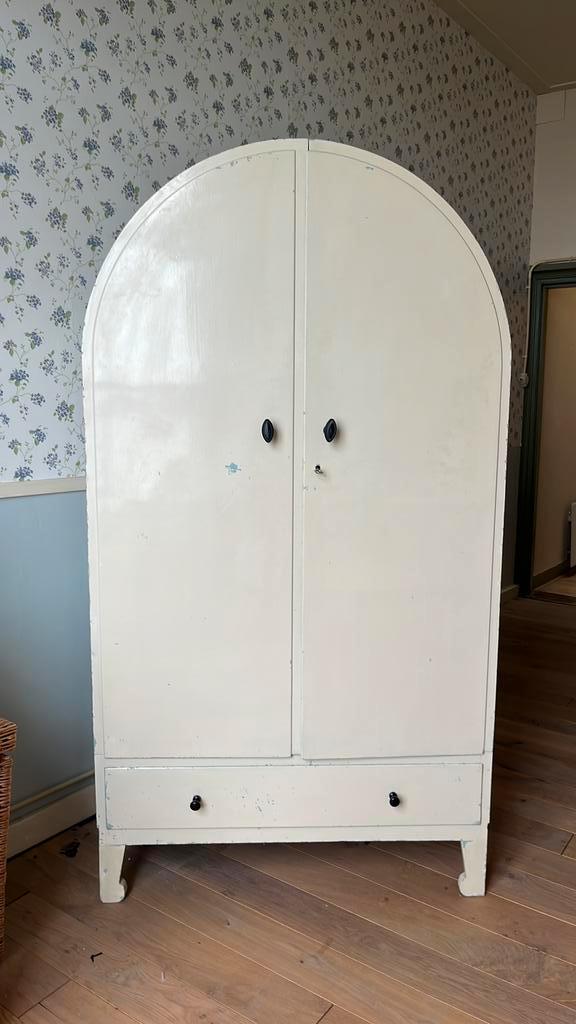 Bijzondere Vintage Kinderkledingkast, Huis en Inrichting, Kasten | Kledingkasten, Gebruikt, 150 tot 200 cm, 50 tot 100 cm, 25 tot 50 cm