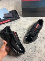 PRADA AMERICAN CUP BLACK ON BLACK, Ophalen of Verzenden, Nieuw, Zwart