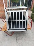 Transportbox hond 90x65 aluminium reiskennel, Ophalen, Zo goed als nieuw, 75 tot 110 cm, 65 tot 100 cm