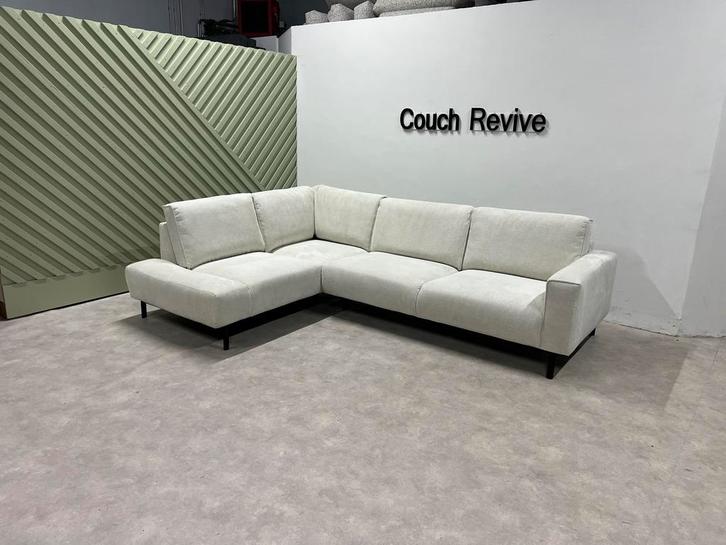 GRATIS LEVERING Z.G.A.N witte hoekbank 290x205 Gereinigd, Huis en Inrichting, Banken | Bankstellen, Zo goed als nieuw, Vierpersoons of meer