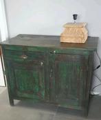 India kast, ladenkast, teak, Teakhout, Ophalen of Verzenden, Zo goed als nieuw, 50 tot 75 cm