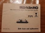 Marklin boekje van de 7171., Wisselstroom, Gebruikt, Märklin, Boek, Tijdschrift of Catalogus