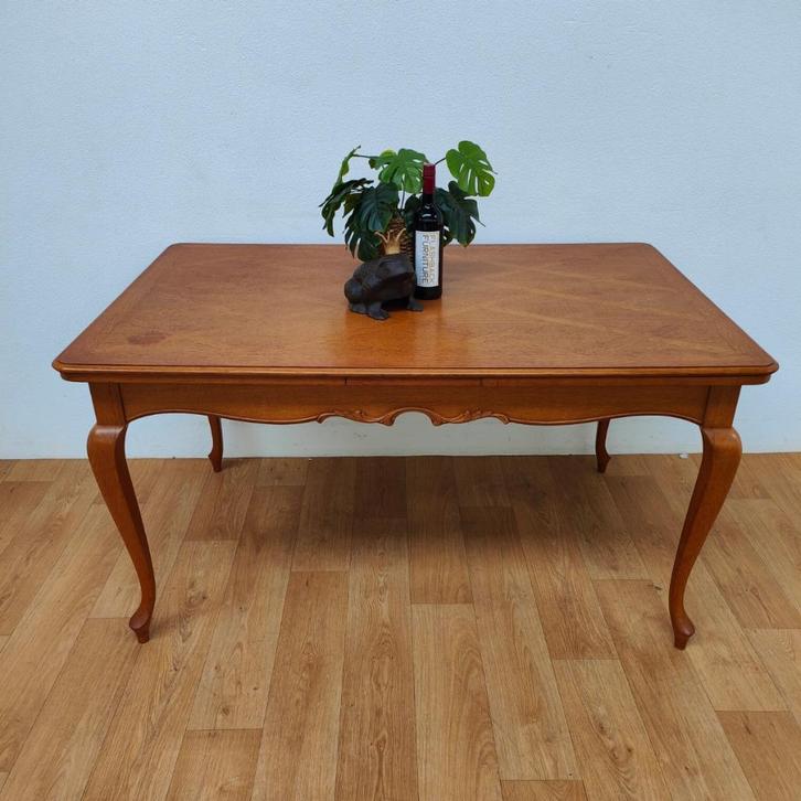 Vintage landelijke eettafel eetkamertafel uitschuifbaar 503, Huis en Inrichting, Tafels | Eettafels, Gebruikt, 50 tot 100 cm, 200 cm of meer