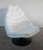 Fauteuil Artifort wit leer model F588 van Geoffrey Harcourt., Huis en Inrichting, Ophalen of Verzenden