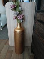 Nieuwe koperen vaas met Droogbloemen nu 25 euro, Huis en Inrichting, Woonaccessoires | Zuilen en Pilaren, Ophalen of Verzenden