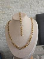 Gouden ketting met armband, Ophalen of Verzenden
