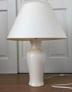 Xl Vintage Kostka Tafellamp Keramiek France 1980 crème, Huis en Inrichting, Ophalen of Verzenden, Zo goed als nieuw, Overige materialen