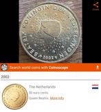 50 cent Nederland 2002, Ophalen of Verzenden, Overige landen, 50 cent, Losse munt