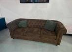 chesterfield 3 zits bank, Ophalen, Tweepersoons, 75 tot 100 cm, Zo goed als nieuw