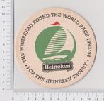 Bierviltje - Heineken, Whitbread round the world, Verzamelen, Biermerken, Viltje(s), Heineken, Ophalen of Verzenden, Zo goed als nieuw