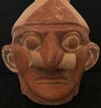 Pre-Columbiaans Moche portrethoofd met neuspiercing - Peru, Verzenden