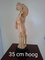 Oosters geisha met waaier beeldje., Ophalen