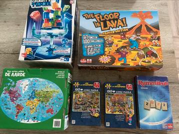 Te koop, diverse spelletjes en 3D wereldbol puzzel beschikbaar voor biedingen