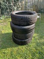 Set van 4 winterbanden - 205/55 R19 - Michelin en Pirelli, Auto-onderdelen, Banden en Velgen, Gebruikt, Band(en), Personenwagen
