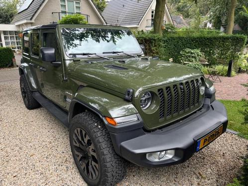 Jeep Wrangler Unlimited 4xe 380 Sahara, Auto's, Jeep, Bedrijf, Te koop, Wrangler, 4x4, ABS, Achteruitrijcamera, Adaptive Cruise Control