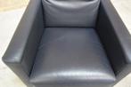 ZGAN! donkerblauwe leren Leolux Paian fauteuil, Huis en Inrichting, Leolux, Leolux, Design, 75 tot 100 cm