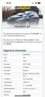 Peugeot 307 te koop in Amsterdam.goed onderhouden auto, Tickets en Kaartjes, Kortingen en Cadeaubonnen, Cadeaubon, Overige typen