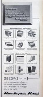 4 vintage advertenties Remington Rand 50-65 typemachine, Diversen, Typemachines, Ophalen