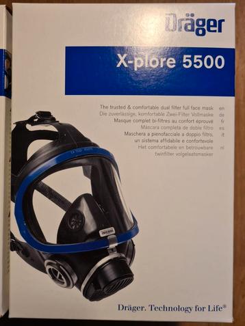 2x nieuw Dräger volgelaatsmasker X-plore 5500 & 4 filters