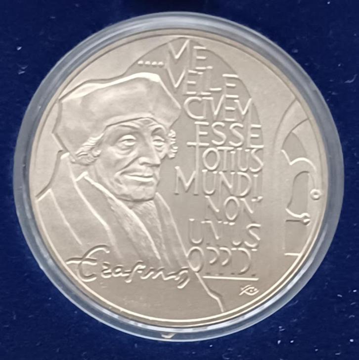 10 Ecu 1991 - "Erasmus" Proof in doosje, Postzegels en Munten, Penningen en Medailles, Overige materialen, Nederland, Verzenden