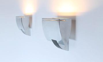 Arqui-L Wall Lamps from Metalarte, Spain, Set of 2  beschikbaar voor biedingen