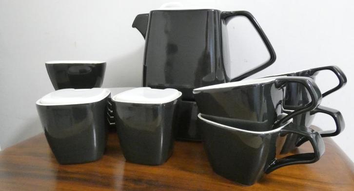 Design servies - WING - Bredemeijer zwart-wit [1437], Huis en Inrichting, Keuken | Servies, Overige stijlen, Ophalen