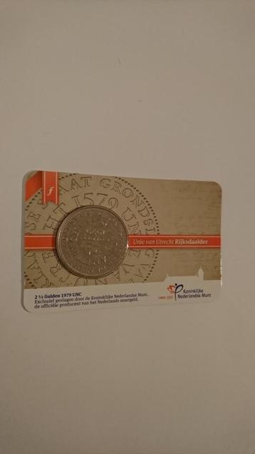 Coincard Unie van Utrecht Rijksdaalder 1979 beschikbaar voor biedingen