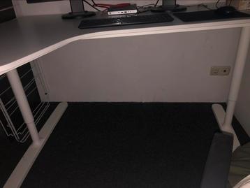 Ikea verstelbaar Bekant hoekbureau wit - afbeelding 4