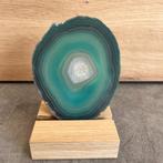 Agaatschijf groen, Verzamelen, Mineralen en Fossielen, Ophalen of Verzenden