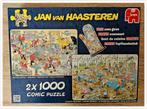 Jan van Haasteren  - 2 x1000 -  Zeebanket & Taarten Toernooi, Ophalen of Verzenden, 500 t/m 1500 stukjes, Zo goed als nieuw, Legpuzzel