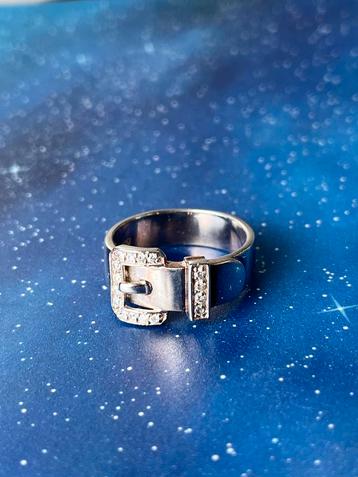 Zilveren (925) gesp ring beschikbaar voor biedingen