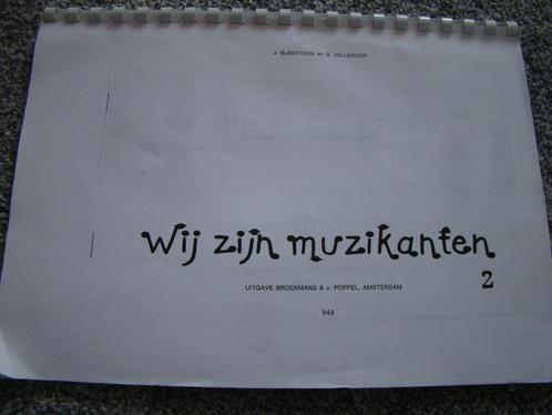 Wij zijn muzikanten 2 / liedjes om te zingen of op blokfluit, Muziek en Instrumenten, Bladmuziek, Zo goed als nieuw, Les of Cursus