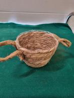 Bloempot touw riet, Tuin en Terras, Bloempotten, Ophalen of Verzenden, 'T Olde Gre-j, Info@toldegrej.nl, Endepoelstraat 20f Didam