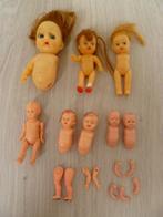 Kleine vintage poppetjes/divers ledematen/onderdelen hierbij, Antiek en Kunst, Antiek | Speelgoed, Ophalen of Verzenden