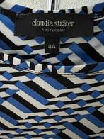 Claudia Strater prachtige luxe top zwart, blauw wit 44, Maat 42/44 (L), Zo goed als nieuw, Korte mouw, Claudia Sträter