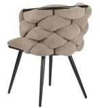Rock Chair Brown – Luxe Eetkamerstoelen, Bruin, Verzenden, Japandi, Hotel Chique, Modern, Metaal