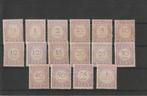 Suriname 1913, NVPH P17 t/m P32, Ongebruikt., Verzenden, Postfris