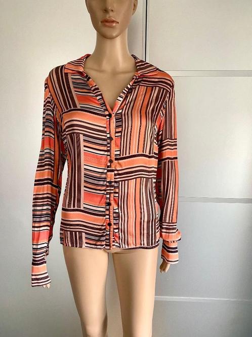 J135 Nieuw: Nikkie maat 34=XS blouse top zalm-roze, Kleding | Dames, Blouses en Tunieken, Nieuw, Maat 34 (XS) of kleiner, Roze