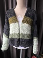 Grof Gebreid Vest - Groen/blauw, Ophalen of Verzenden, Nieuw, Maat 38/40 (M), Blauw