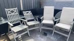 4 tuin stoelen met ronde tafel bijna nieuw !!, Tuin en Terras, Kunststof, Ophalen of Verzenden, Zo goed als nieuw