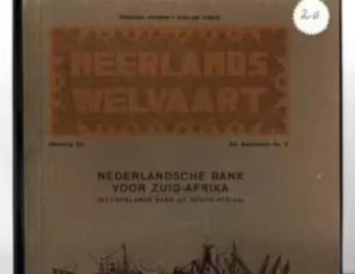 Nederlandsche Bank voor Zuid-Afrika Amsterdam Kaapstad 1918, Ophalen of Verzenden, Zo goed als nieuw