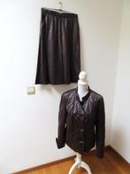 L26 RIANI pakje, rok en jasje imitatie leer grijs maat 42, Kleding | Dames, Kostuum of Pak, Riani, Maat 42/44 (L), Nieuw