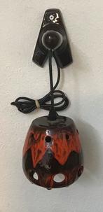 Vintage retro wandlamp, keramiek jr 60 oranje / bruin, Huis en Inrichting, Ophalen, Zo goed als nieuw