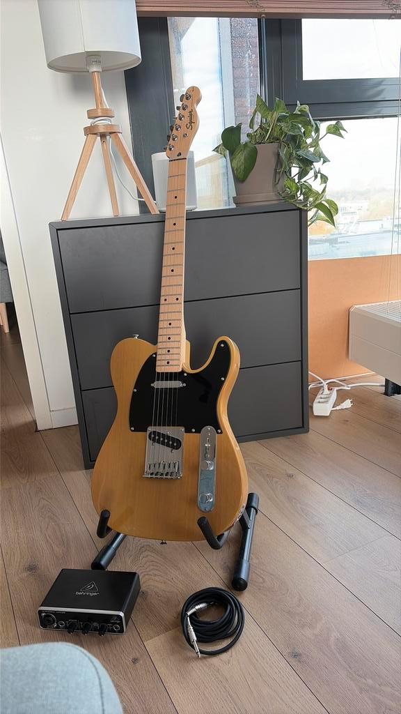 Fender Squier Telecaster Set - Nieuwstaat!, Muziek en Instrumenten, Snaarinstrumenten | Gitaren | Elektrisch, Zo goed als nieuw
